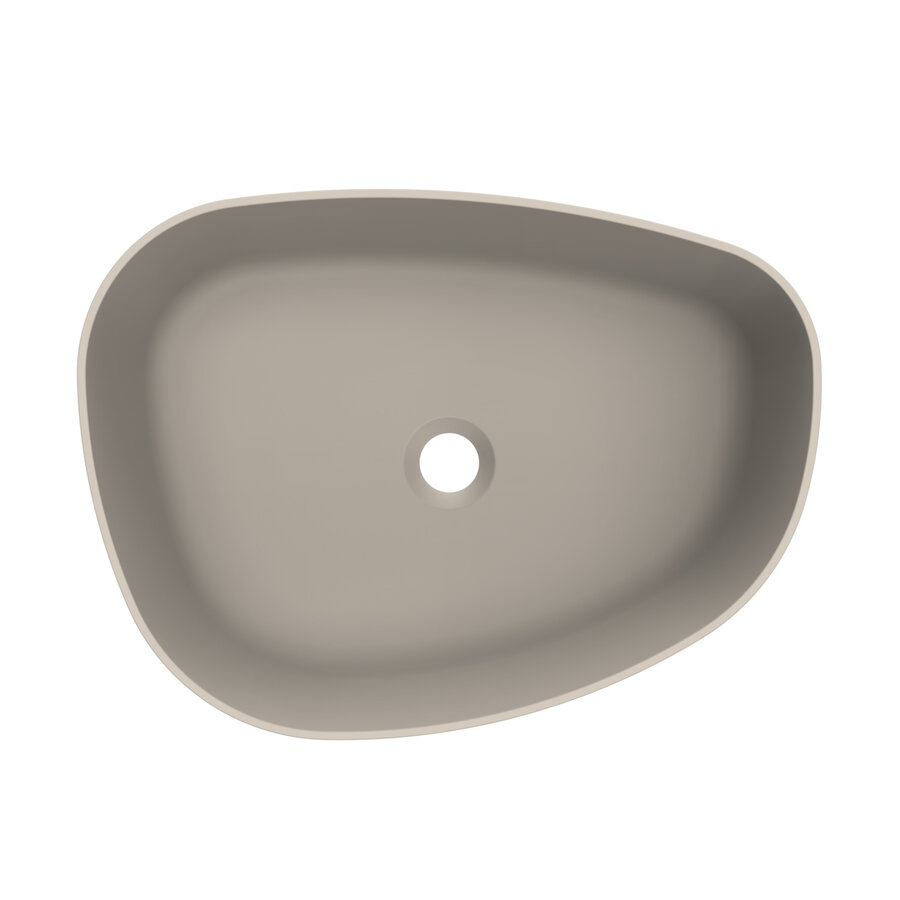 Arcqua Rocker Opbouw Waskom Organisch L 50x37 Mat Klei