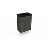 Fonteinkast Dark Oak Arcqua Luna 40x55x28 cm Incl. Fontein Mat Zwart Zonder Overloop