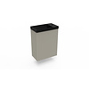 Fonteinkast Clay Arcqua Ridge 40x55x28 cm Incl. Fontein Mat Zwart Zonder Overloop