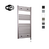 Sanicare Elektrische Radiator Sanicare HWV Met Wifi 111,8x45 cm Inox Look 596W Met Thermostaat Chroom Rechtsonder