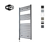 Sanicare Elektrische Radiator Sanicare HWV Met Wifi 111,8x45 cm Gunmetal 596W Met Thermostaat Zwart Linksonder