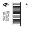 Sanicare Elektrische Radiator Sanicare HWV - Moda Met Wifi 160x60 cm Mat Zwart 1159W Met Thermostaat Zwart Rechtsonder