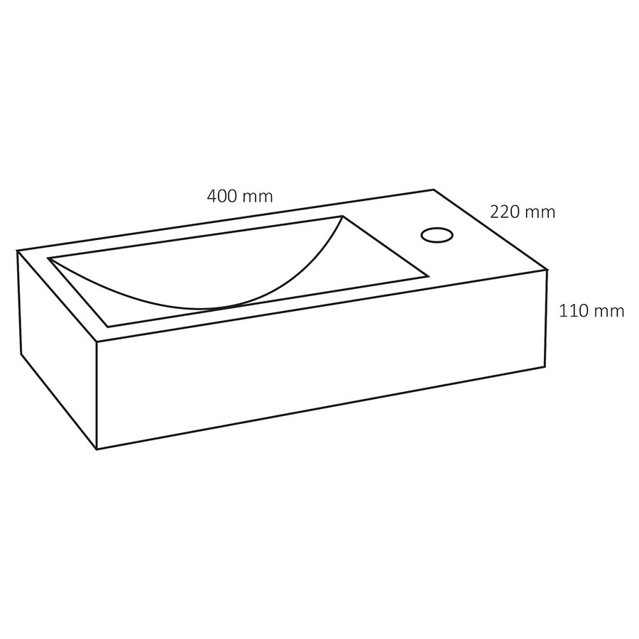 Fontein Differnz Hura I 40x22 cm Limestone Grijs