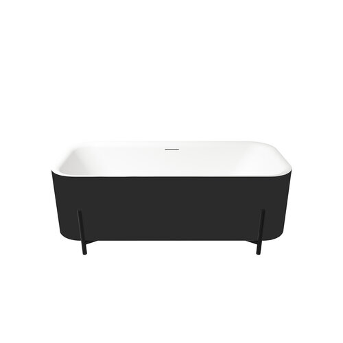 Vrijstaand Ligbad Zenon Aura 75x170 cm Negro 