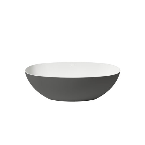 Vrijstaand Ligbad Zenon Lago 75x170 cm Titanio 