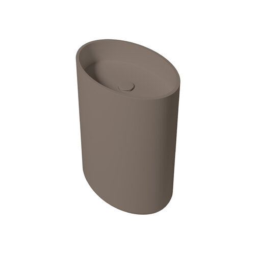 Vrijstaande Waskom Zenon Elipse 60x42 cm Moka 