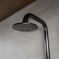 Buitendouche vrijstaand Fortifura Outdoor Deluxe Regendouche Met Handdouche Gunmetal