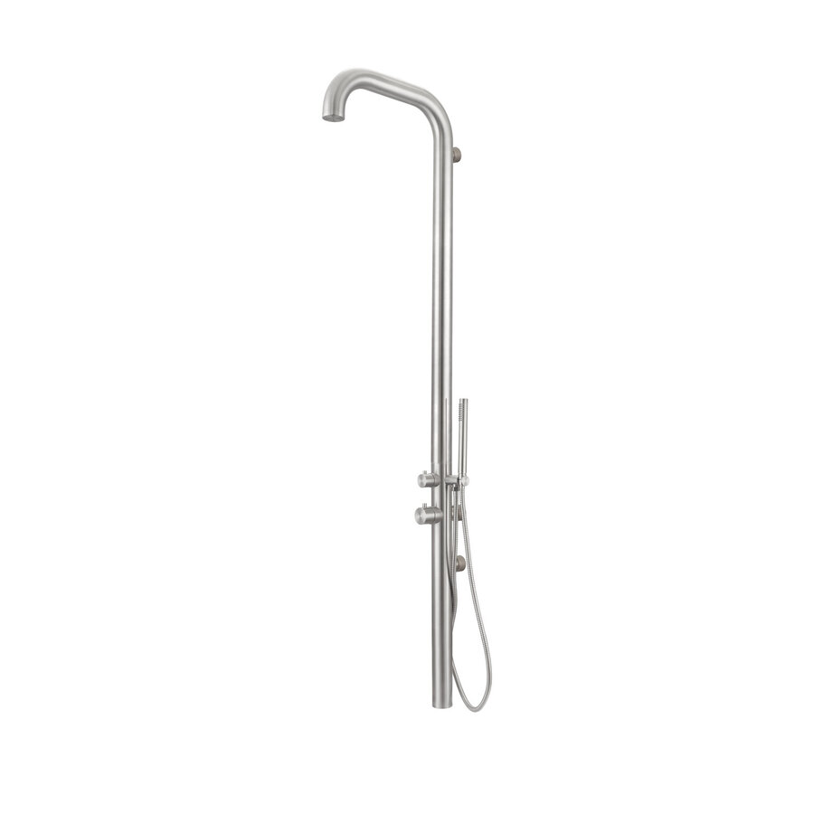 Buitendouche Fortifura Outdoor Original Wandmodel Met Handdouche Geborsteld RVS