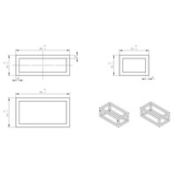 Frame Voor Fontein Wiesbaden Nick 39,5x15x21,5 cm Gunmetal