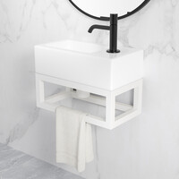 Frame Voor Fontein BWS Perry 39,5x15x21,5 cm Mat Wit