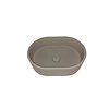 Opbouw Wastafel Sanimex Crystal Beton Ovaal Medium Grijs