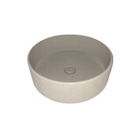 Opbouw Wastafel Sanimex Crystal Beton Rond Terrazzo Creme