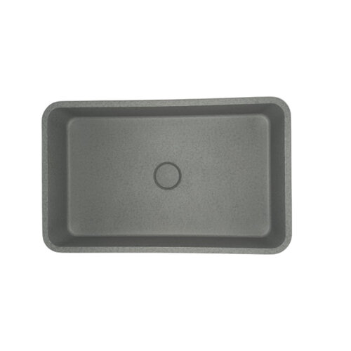 Opbouw Wastafel Sanimex Crystal Beton Rechthoekig Gespikkeld Grijs 