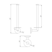 Dubbele Reserverolhouder Best Design Duke Ore RVS