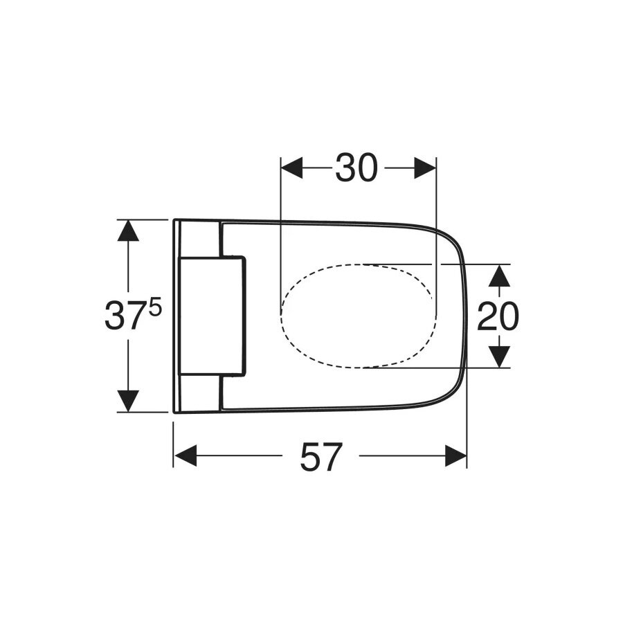 Douche WC Geberit AquaClean Glans Wit Designafdekking Chroom