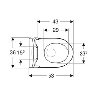 Wandcloset Geberit iCon Diepspoel Rimless Mat Wit