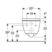 Wandcloset Geberit iCon Diepspoel Rimless Mat Wit