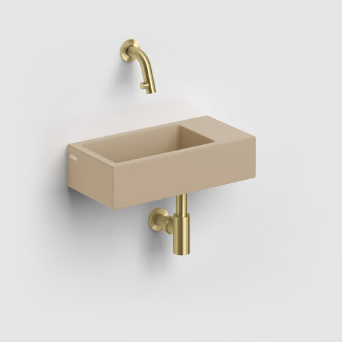 Fontein Clou Flush 36Cm Keramiek Mosterd Rechts 