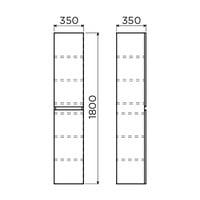 Hoge Kolomkast Clou InBe 180x35x35 Cm Grieks Eiken