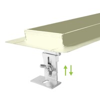 Douchegoot Flens BWS Met Uitneembaar Sifon 80 cm Mat Beige