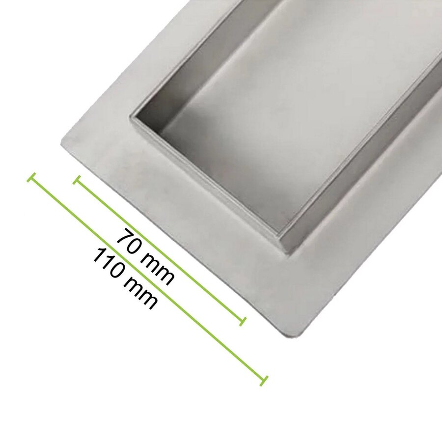 Douchegoot Flens BWS Met Uitneembaar Sifon 80 cm Mat Beige