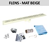 Douchegoot Flens BWS Met Uitneembaar Sifon 100 cm Mat Beige