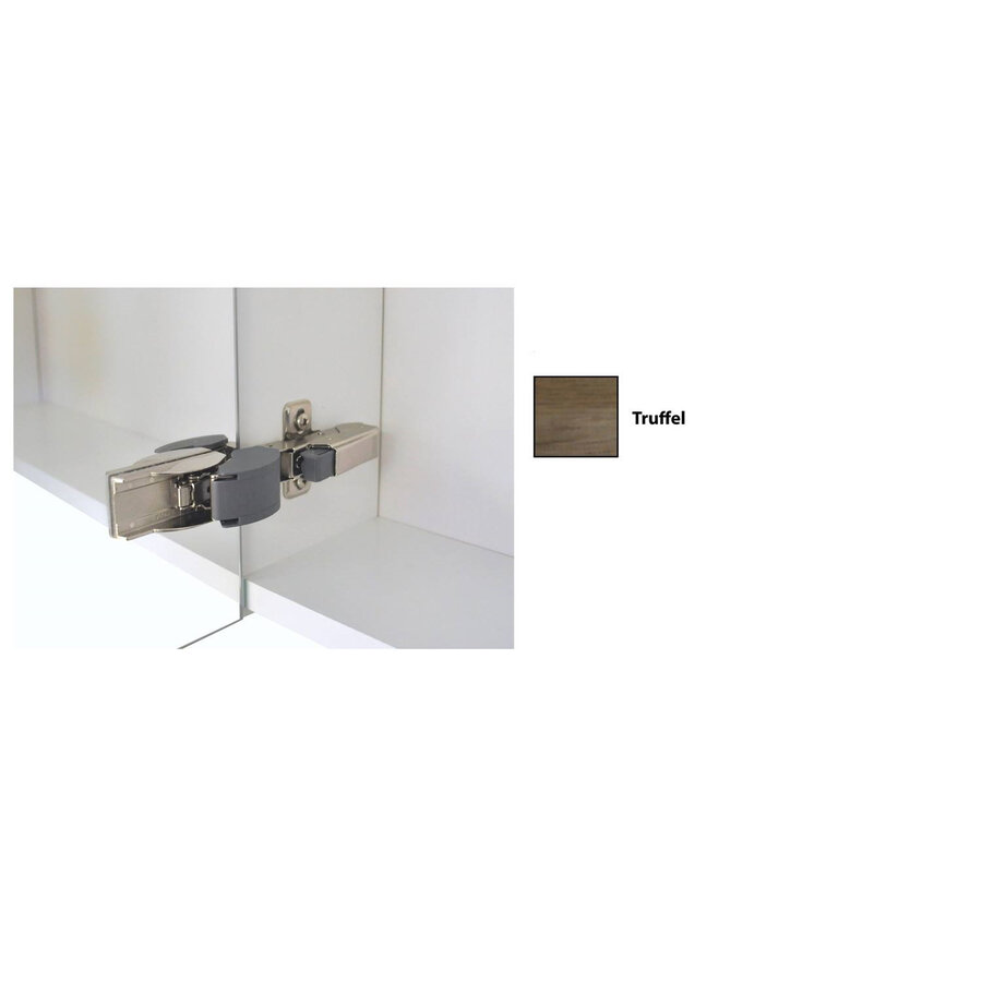 Spiegelkast Sanicare Qlassics Ambiance 60 cm 1 Deur Truffel Rechts