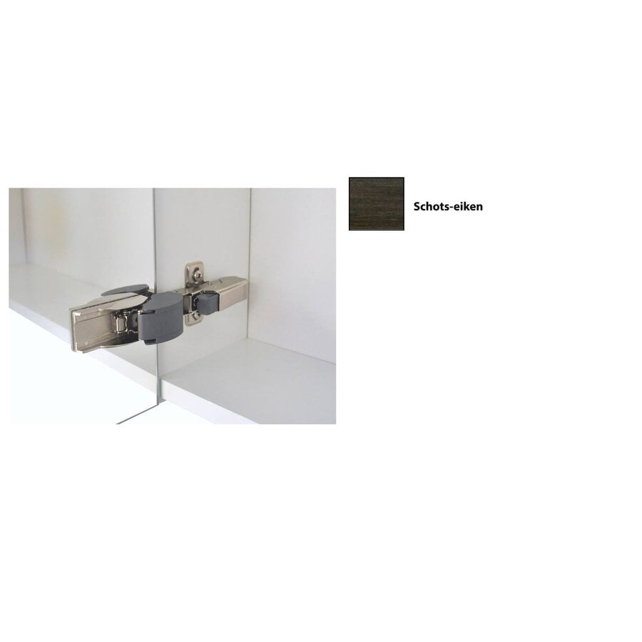 Spiegelkast Sanicare Qlassics Ambiance 60 cm 1 Deur Schots-Eiken Rechts