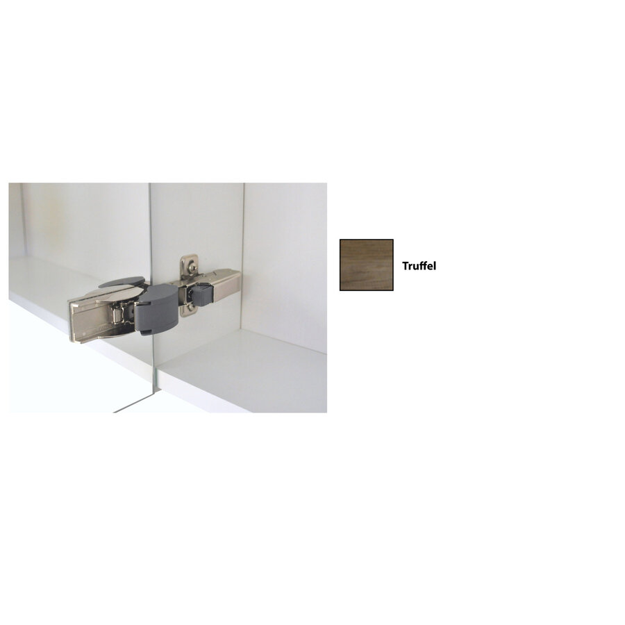 Spiegelkast Sanicare Qlassics 60 cm 1 Deur Truffel-Eiken Rechts