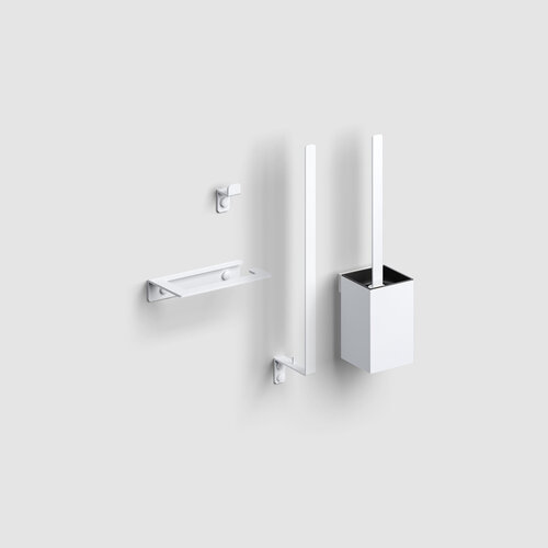 Toiletaccessoire-set Clou Fold Mat Wit 