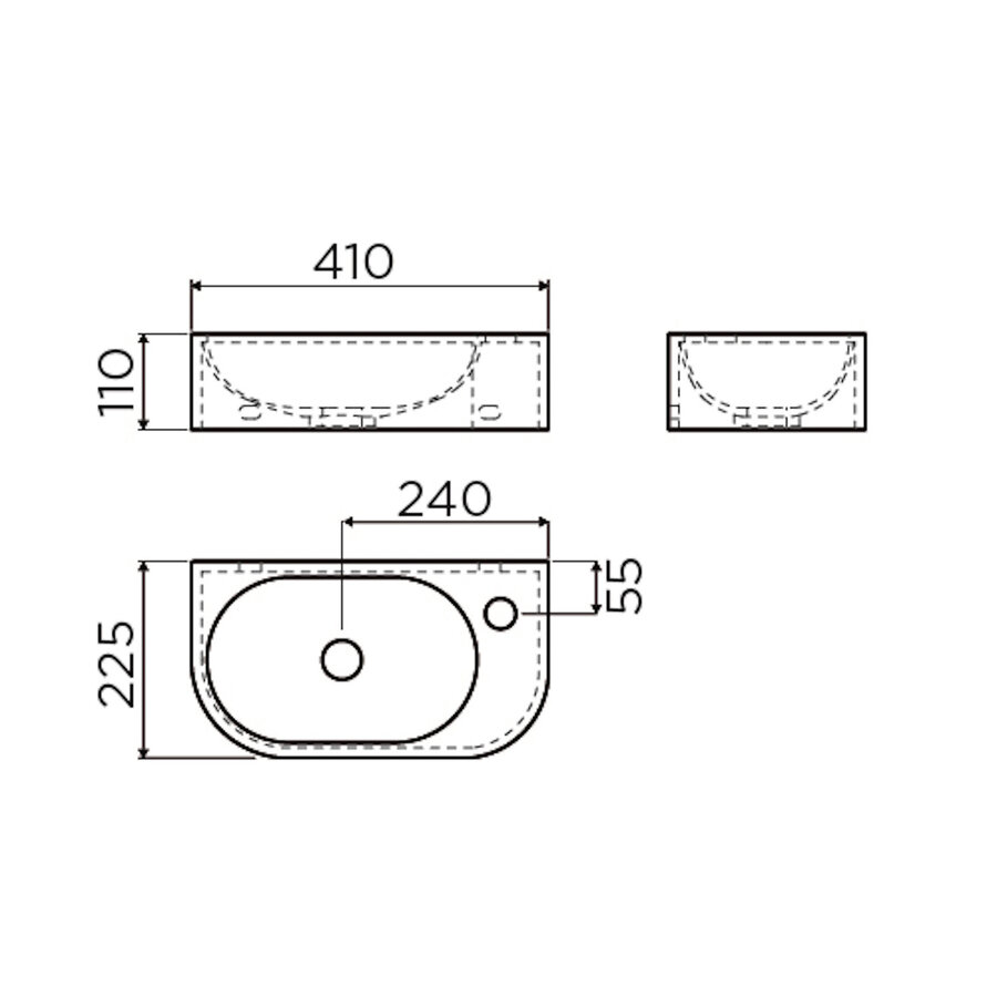 Fontein Clou InBe 7 Keramiek Wit 41x23CM