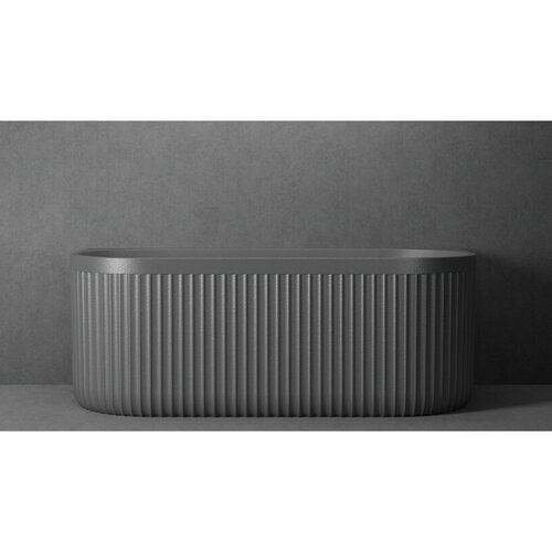 Ligbad Half Vrijstaand Ideavit Archtec Rock 170x80x63 cm Cement Grijs 