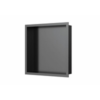 Inbouwnis Luca Sanitair 30x30x6,5cm RVS Gunmetal PVD