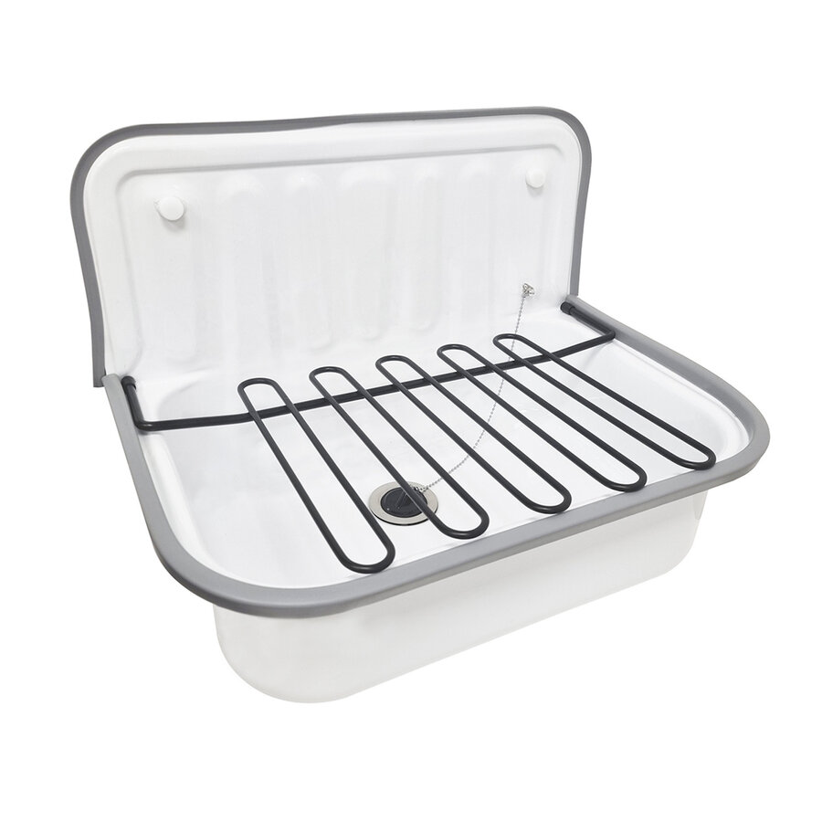 Rooster Voor Uitstortgootsteen BWS Burton 48x32 cm Mat Zwart