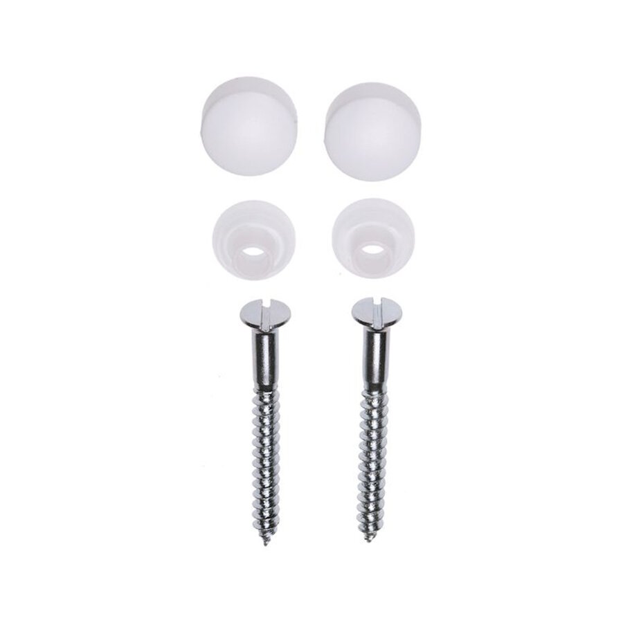 Closetschroeven set Plieger Wit