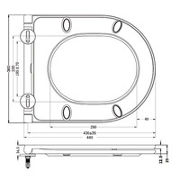 Wandcloset Wiesbaden Vesta Rimless Tornado Flush Met Softclose & Quickrelease Toiletzitting Mat Zwart