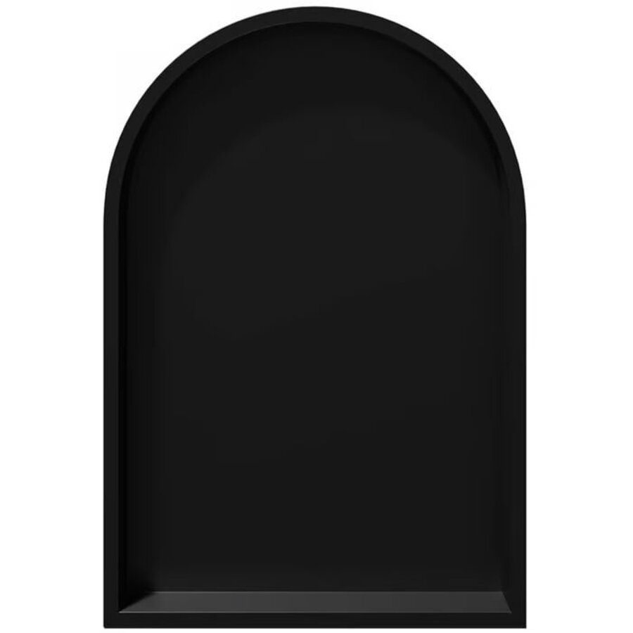 Inbouwnis Looox BoX Arc 32x7x47 cm Mat Zwart