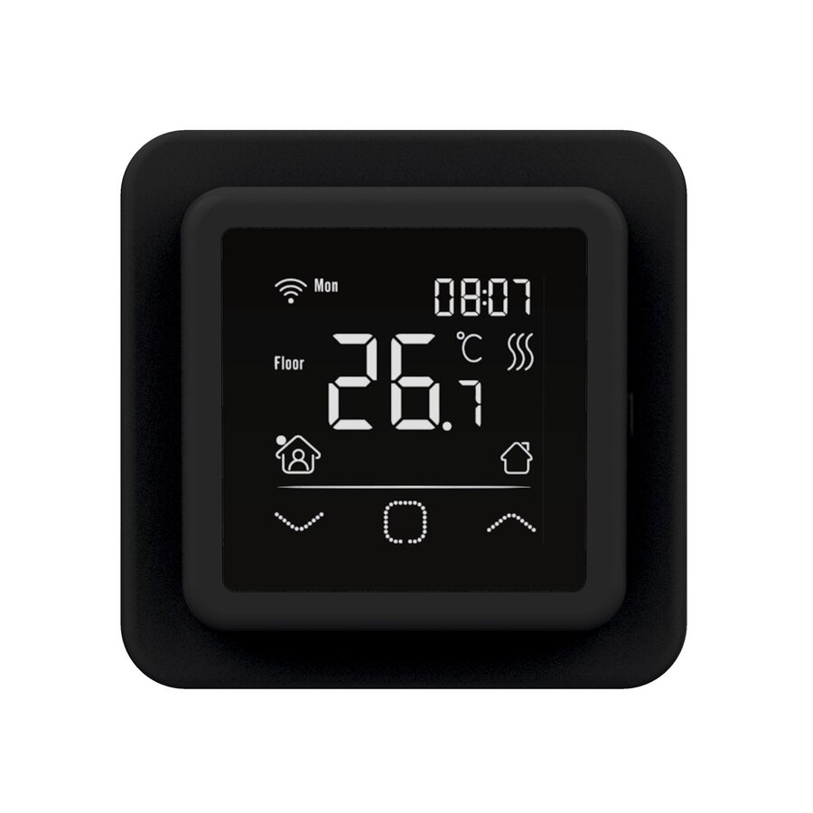 BWS By Magnum Elektronische Vloerverwarming Set 1 m2 - 150 Watt - Wifi Thermostaat Zwart