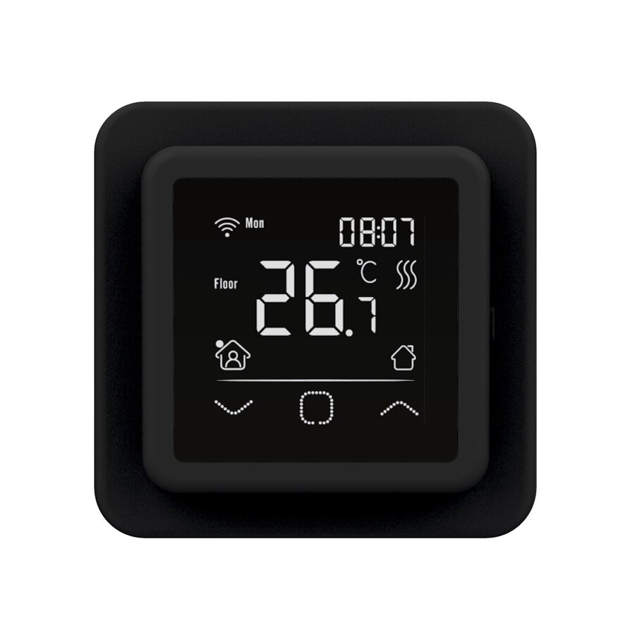 BWS By Magnum Elektronische Vloerverwarming Set 10 m2 - 1500 Watt - Wifi Thermostaat Zwart