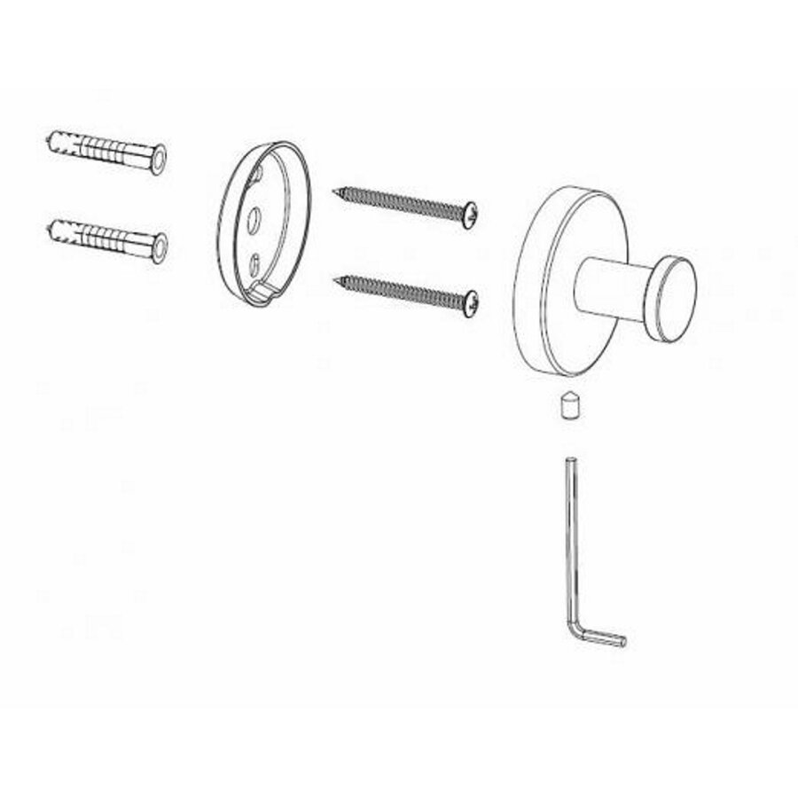 Toilet Accessoires Set Wiesbaden Alonzo Gunmetal