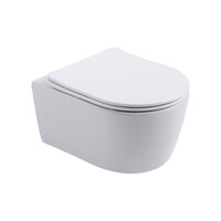 Geberit up100 Toiletset BWS Mudo | Randloos met Zitting | Mat Wit | Delta Drukplaat