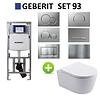 Geberit Geberit up320 Toiletset BWS Mudo | Randloos met Zitting | Mat Wit | Sigma Drukplaat