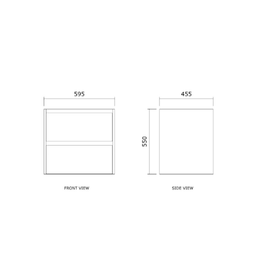 Badmeubelset BWS Riga Met Lako Wastafel Cappuccino 60 cm Latte