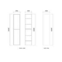 Badmeubelset BWS Riga Met Lako Wastafel Wit 100 cm Kasjmier