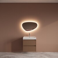 Badmeubelset BWS Riga Met Lako Wastafel Wit 60 cm Latte