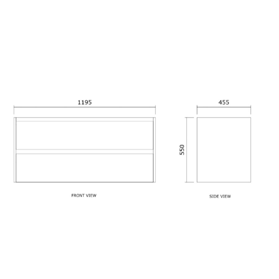 Badmeubelset BWS Riga Met Lako Wastafel Wit 120 cm Latte