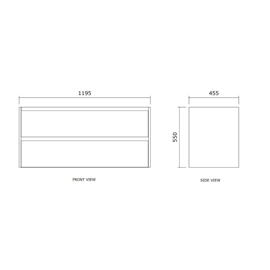 Badmeubelset BWS Riga Met Topplaat 120 cm Kasjmier