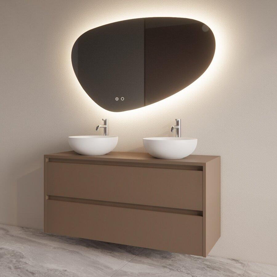 Badmeubelset BWS Riga Met Topplaat 120 cm Latte