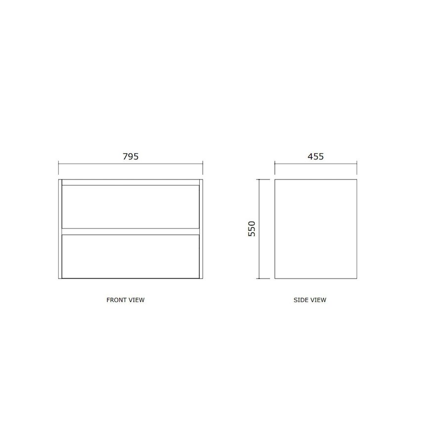 Badmeubelset BWS Riga Met Asia Wastafel Wit 80 cm Walnoot