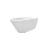 Wandcloset Aquasplash Tia Rimless zonder Toiletzitting Glans Wit